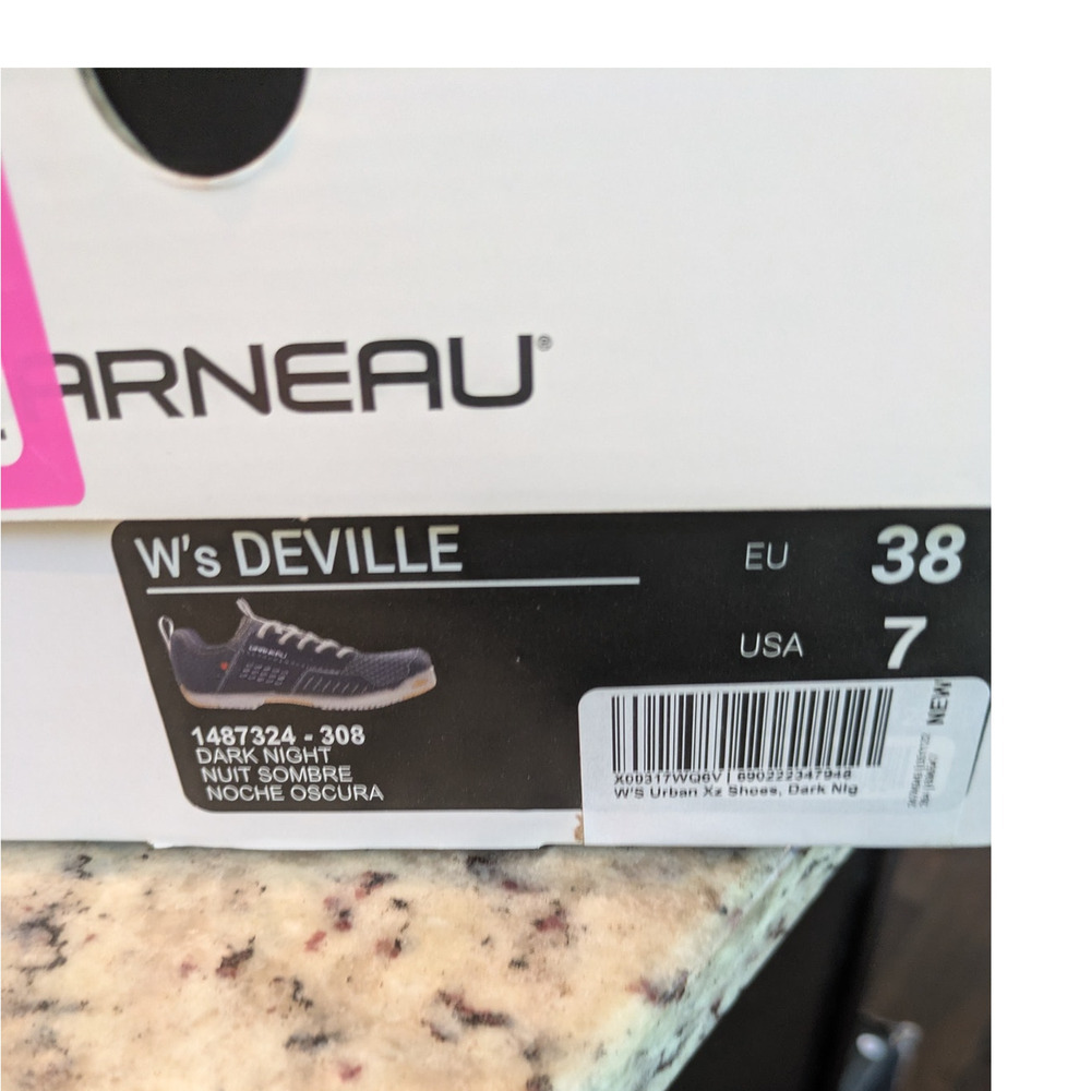 NEW Louis Garneau Women's 7 Deville Cycling Shoes Dark Night Navy Blue - Picture 9 of 9